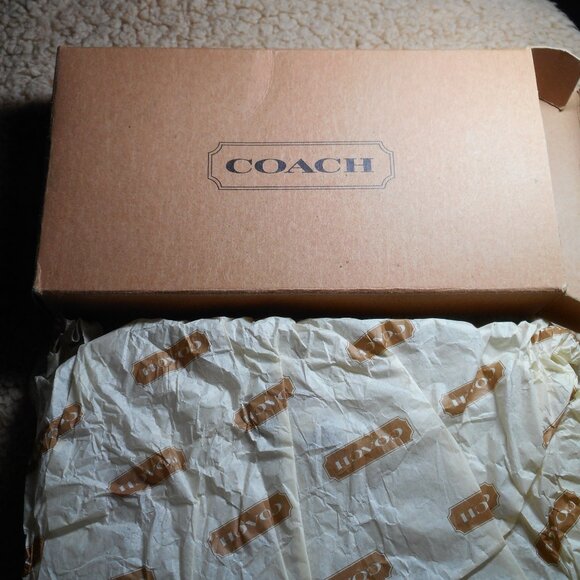 Vintage Coach Large Continental Clutch wallet, NIB in British Tan, 4827 - Picture 6 of 14